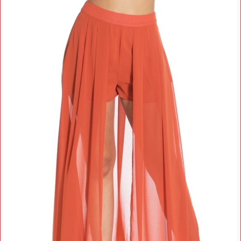 Chiffon Shorts W/Skirt